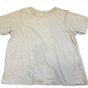 Aerie Grey Heather Raglan Sleeve Oversized Tee - Size Large